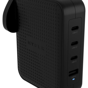 HYPER HJ1001BKWWGL Cargador Rápido Universal para Móviles, Portátiles y Consolas Negro