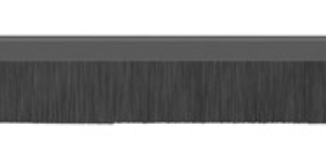 Lanberg AK-1103-B Panel pasacables con cepillo para bastidor - Accesorio profesional