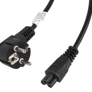 Lanberg CA-C5CA-11CC-003-BK cable de transmisión negro 3 m con acoplador C5 y conexión CEE7/7