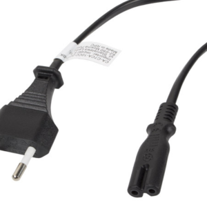 Lanberg CA-C7CA-10CC-0030-BK Cable de Transmisión Negro 3 m con Acoplador C7 CEE7/16