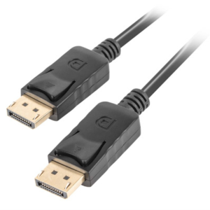 Lanberg CA-DPDP-10CC-0018-BK Cable DisplayPort 1,8 m Negro Alta Velocidad