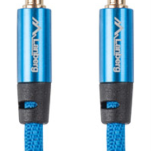 Lanberg CA-MJMJ-10CU-0010-BL Cable de Audio 3,5mm Azul 1 Metro