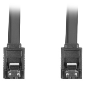 Lanberg CA-SASA-14CU-0050-BK Cable SATA 0,5 m Negro - SATA 7-pin de Alta Calidad