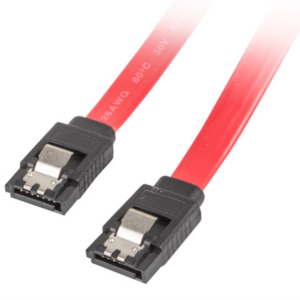 Lanberg CA-SASA-14CU-0050-R Cable SATA 0,5 m 7-pin Rojo - Alta Velocidad y Fiabilidad