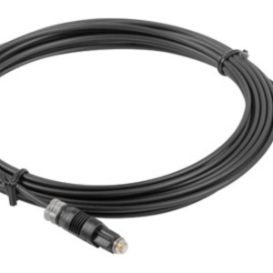 Lanberg CA-TOSL-10CC-0010-BK Cable de Fibra Óptica Toslink Negro 1 m InfiniBand