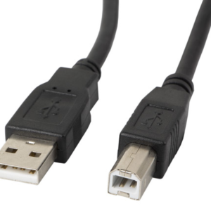 Lanberg CA-USBA-10CC-0030-BK Cable USB 2.0 Tipo A a USB B 3m Negro
