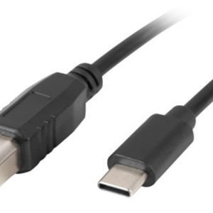 Lanberg CA-USBA-13CC-0018-BK Cable USB 2.0 1,8 m USB B a USB C Negro de Alta Velocidad