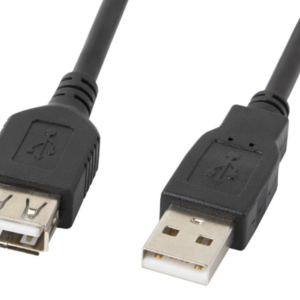 Lanberg CA-USBE-10CC-0007-BK Cable USB 2.0 Negro 0,7 m USB A
