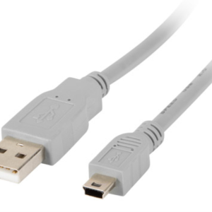 Lanberg CA-USBK-10CC-0018-S cable USB 2.0 Mini-USB A USB A Gris 1,8 m