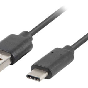 Lanberg CA-USBO-10CU-0005-BK Cable USB 2.0 USB A a USB C 0,5 m Negro