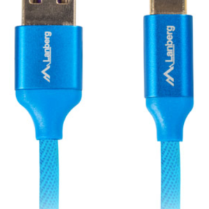 Lanberg CA-USBO-22CU-0018-BL Cable USB 2.0 Azul 1,8 m USB A a USB C