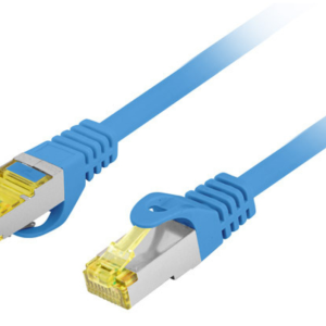 Lanberg Cable de Red Azul Cat6a S/FTP 0,5 m PCF6A-10CU-0050-B