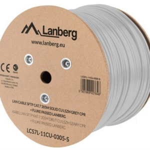 Lanberg Cable de Red Blanco Cat7 305m S/FTP (S-STP) LCS7L-11CU-0305-S