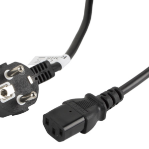 Lanberg cable de transmisión negro 5 m con acoplador C13 CEE7/7