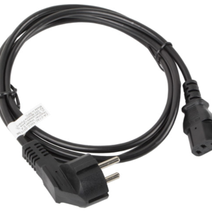 Lanberg cable de transmisión CA-C13C-10CC-0018-BK negro 1,8 m con acoplador C13 CEE7/7