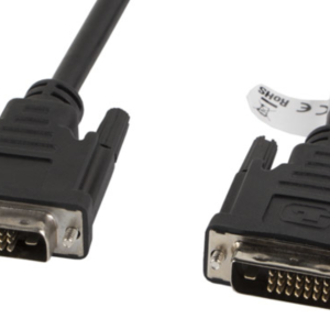 Lanberg cable DVI-D 1,8 m Negro - Conexión Digital de Alta Calidad