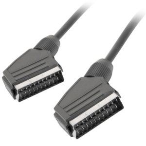 Lanberg Cable EUROCONECTOR SCART 21-Pin 1,8 m Negro - CA-EUEU-10CC-0018-BK