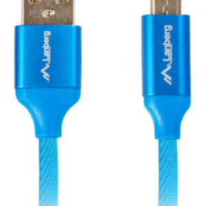 Lanberg cable USB 2.0 Micro-USB a USB A 1,8 m Azul - CA-USBM-20CU-0018-BL