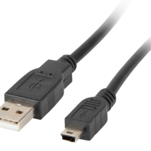 Lanberg cable USB 2.0 Mini-USB A a USB A 1,8 m negro – CA-USBK-10CC-0018-BK