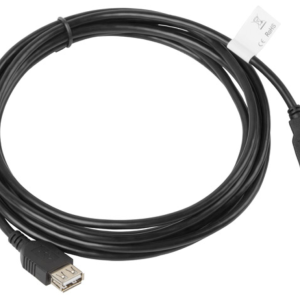 Lanberg cable USB 2.0 A a USB 3 m Negro – CA-USBE-10CC-0030-BK