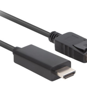Lanberg cambiador género DisplayPort a HDMI CA-DPHD-11CC-0050-BK negro