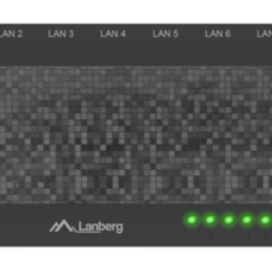 Lanberg DSP1-1008 Switch No Administrado Gigabit Ethernet 8 Puertos Negro y Gris