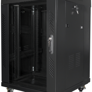 Lanberg FF01-6615-12BL Armario Rack 15U Negro - Bastidor Independiente