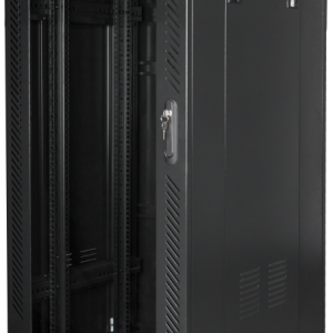 Lanberg FF01-6827-12BL Armario Rack 27U Negro Independiente