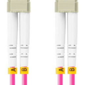 Lanberg FO-LULU-MD41-0005-VT Cable fibra óptica InfiniBand LC LC/UPC 0,5 m violeta