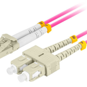 Lanberg FO-LUSU-MD41-0020-VT Cable Fibra Óptica InfiniBand 2 m LC/SC Rosa