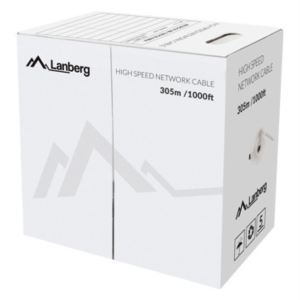 Lanberg LCU6-12CU-0305-S cable de red Cat6 U/UTP Gris 305 m - Alta velocidad y fiabilidad