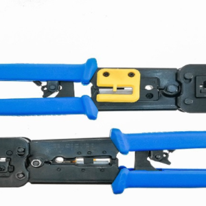 Lanberg NT-0204 Crimpadora Profesional para Prensar Cables Negro y Azul