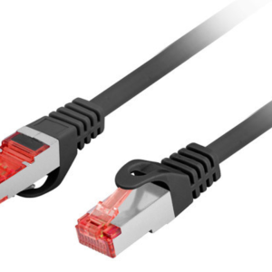 Lanberg PCF6-10CU-0025-BK Cable de Red Cat6 FTP Negro 0,25m – Alta Velocidad y Fiabilidad