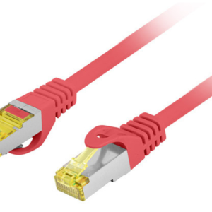 Lanberg PCF6A-10CU-0025-R Cable de Red Rojo Cat6a S/FTP 0,25 m Alta Velocidad