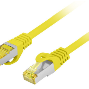 Lanberg PCF6A-10CU-0050-Y Cable de Red Amarillo Cat6a S/FTP 0,5 m
