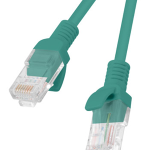 Lanberg PCU6-10CC-0050-G Cable de Red Verde Cat6 U/UTP 0,5 m - Conexión Rápida y Segura