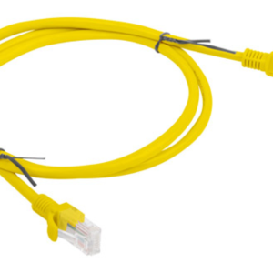 Lanberg PCU6-10CC-0100-Y Cable de Red Amarillo Cat6 U/UTP 1m