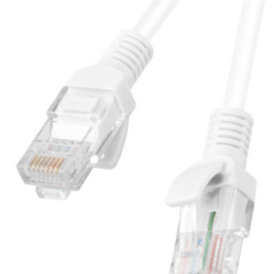 Lanberg PCU6-10CC-0200-W Cable de Red Blanco Cat6 U/UTP 2m, Alta Velocidad y Fiabilidad