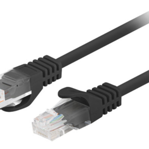 Lanberg PCU6-20CC-0025-BK Cable de Red Cat6 U/UTP Negro 0,25 m - Alta Velocidad y Fiabilidad