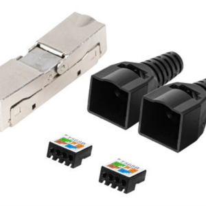 Lanberg PL2S6-6000TL Conector RJ-45 Negro de Alta Calidad