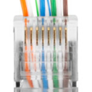 Lanberg PLS-6020EZ Conector RJ45 Transparente Cat6 para Redes de Alta Velocidad