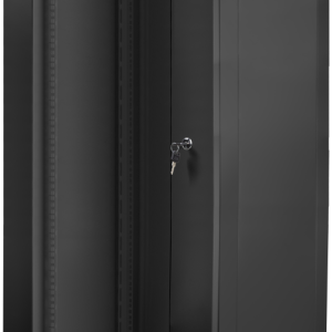Lanberg WF01-6422-10B Armario Rack 22U Bastidor de Pared Negro para Redes y Servidores