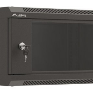 Lanberg WF03-5304-10B Armario Rack 4U Bastidor de Pared Negro - Alta Resistencia y Seguridad