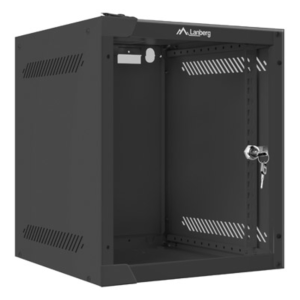 Lanberg WF10-2306-10B Armario Rack 6U Bastidor de Pared Negro – Compacto y Seguro