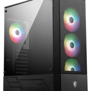 MSI MAG Forge 112R Midi Tower Negro Transparente con Ventilación Óptima