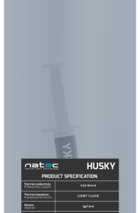 NATEC Husky Compuesto Térmico 4,63 W/m·K - Disipador de Calor 4 g