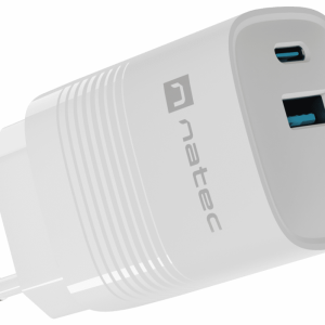 NATEC NUC-2140 Cargador Universal Blanco con Carga Rápida para Dispositivos Móviles