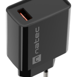 NATEC RIBERA Universal Negro - Cargador Rápido Interior para Corriente Alterna