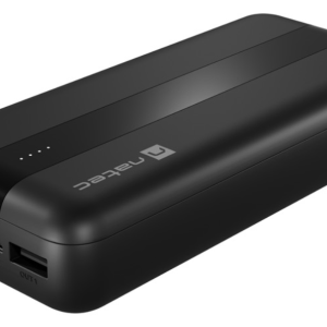 NATEC Trevi Power Bank Polímero de Litio 20000 mAh Negro - Carga Rápida y Portabilidad