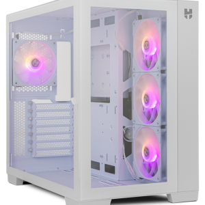 NOX Hummer Astra Midi Tower Blanco: Caja PC Compacta y Elegante